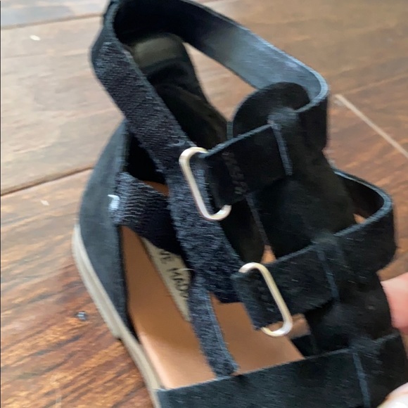 Steve Madden Diego Black Gladiator Sandal Size 9.5 - Picture 3 of 8